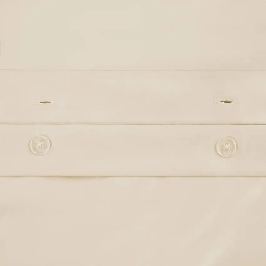 Ivory Queen Cotton Blend 650 Thread Count Washable Duvet Cover Set Photo 3