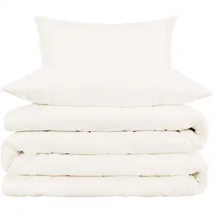 Photo of Ivory Queen Cotton Blend Washable Duvet Cover Set