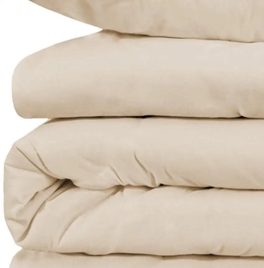 Ivory Queen Cotton Blend Washable Duvet Cover Set Photo 2