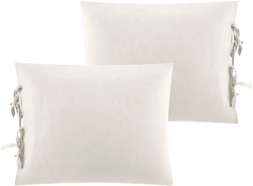 Ivory Queen Linen 220 Thread Count Washable Duvet Cover Set Photo 3