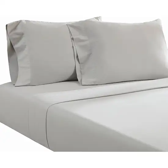 Ivy 4 Piece California King Size Cotton Sheet Set, Prewashed Photo 1