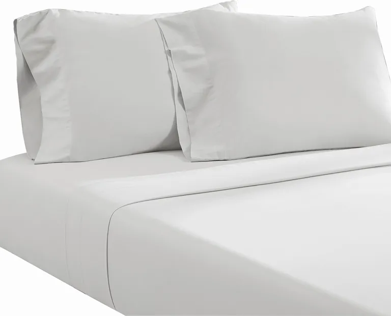 Ivy 4 Piece California King Size Soft Cotton Sheet Set, Prewashed Photo 1