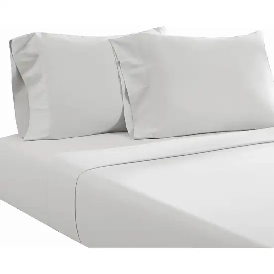 Ivy 4 Piece California King Size Soft Cotton Sheet Set, Prewashed Photo 1