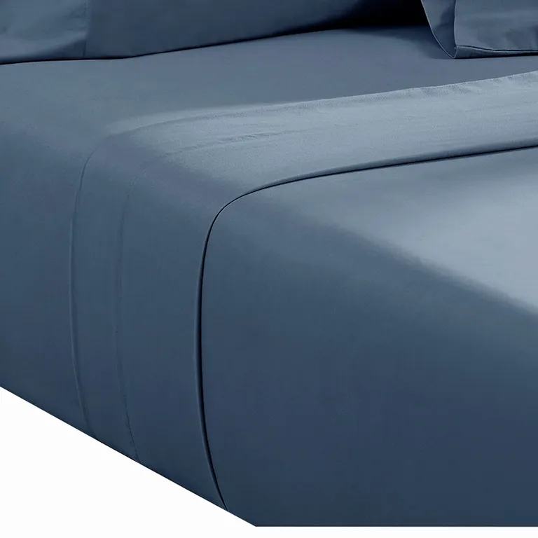 Ivy 4 Piece California King Size Soft Cotton Sheet Set, Prewashed Photo 4