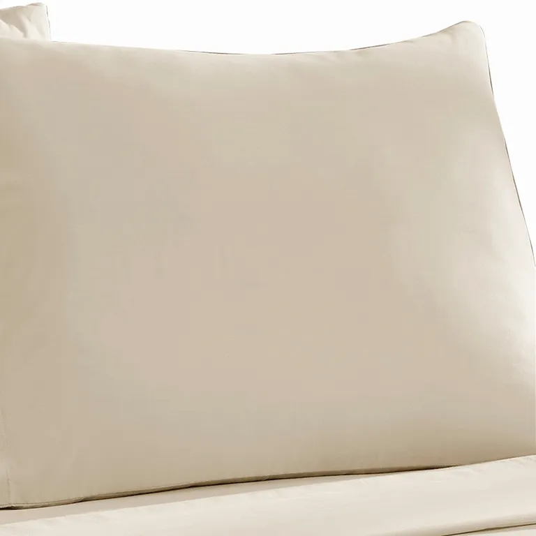 Ivy 4 Piece Full Size Cotton Ultra Soft Bed Sheet Set, Prewashed Photo 2