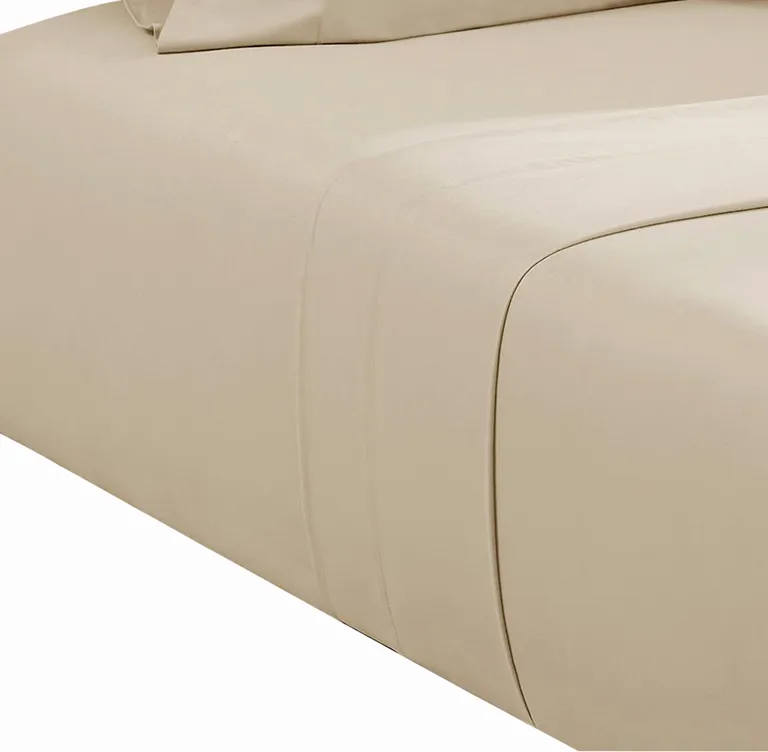 Ivy 4 Piece Full Size Cotton Ultra Soft Bed Sheet Set, Prewashed Photo 4