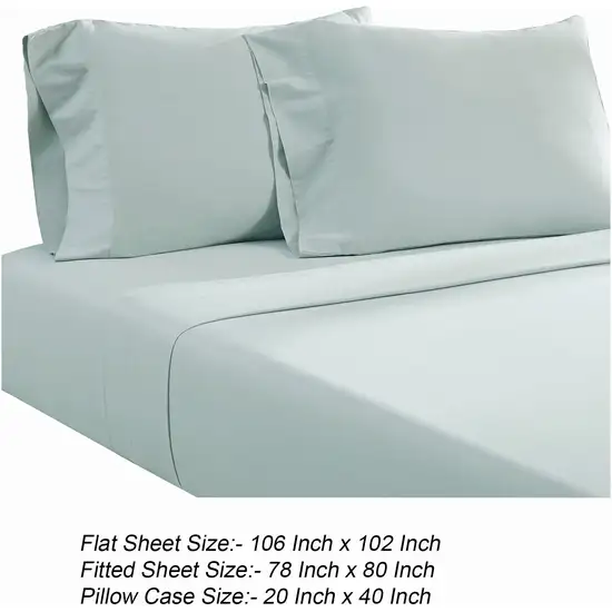 Ivy 4 Piece King Size Cotton Ultra Soft Sheet Set, Prewashed Photo 5