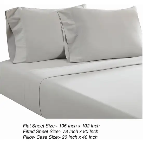 Ivy 4 Piece King Size Cotton Ultra Soft Sheet Set, Prewashed Photo 5