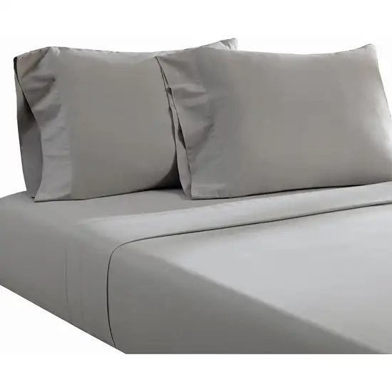 Ivy 4 Piece Queen Size Cotton Ultra Soft Sheet Set, Prewashed Photo 1