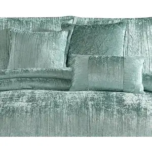 Photo of Jay 7 Piece Queen Comforter Set, Polyester Velvet Deluxe Texture