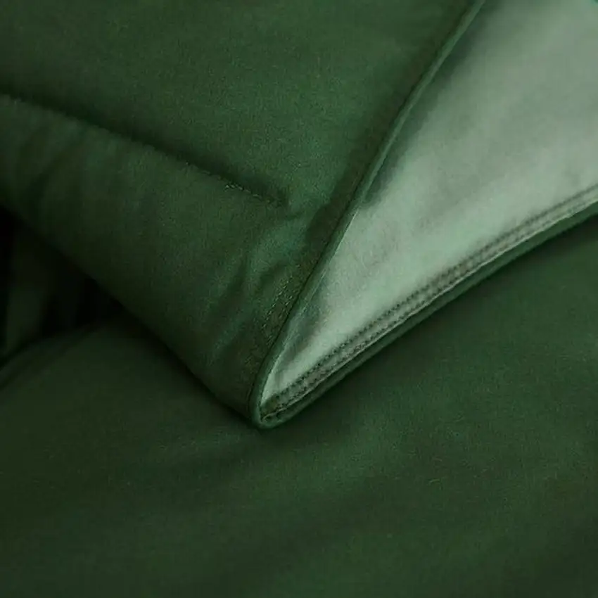 King/Cal King Traditional Microfiber Reversible 3 Piece Comforter Set in Green Photo 4