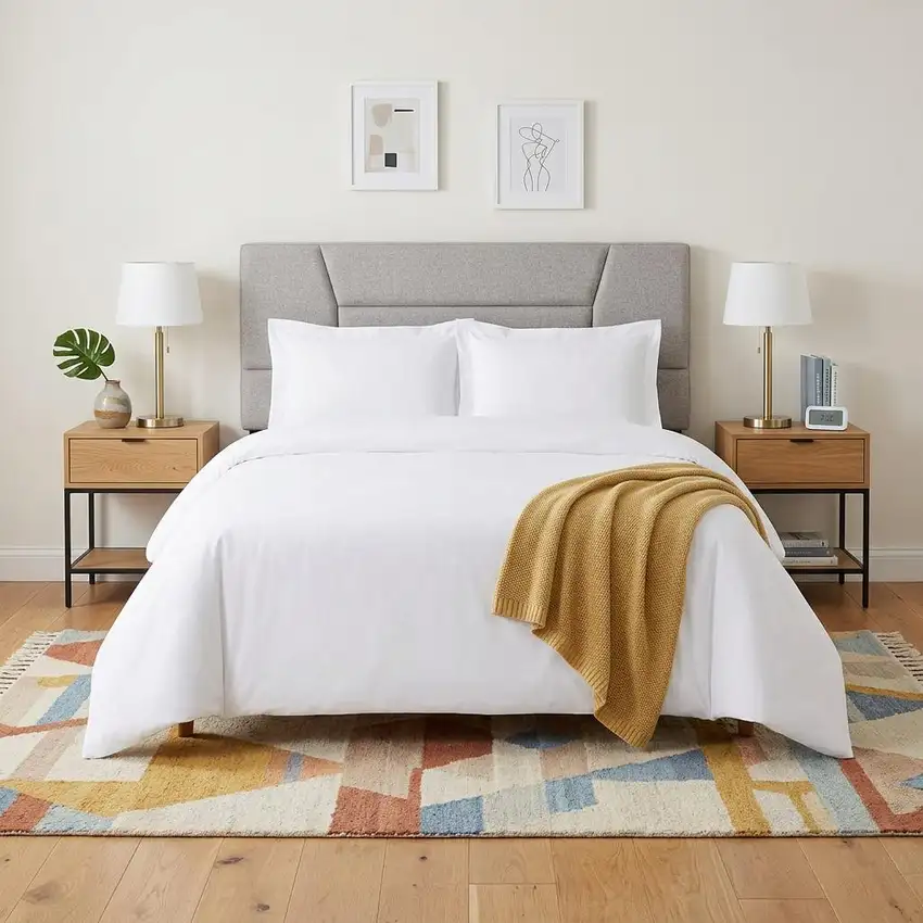 White King Cotton Blend 1000 Thread Count Washable Duvet Cover Set Photo 1