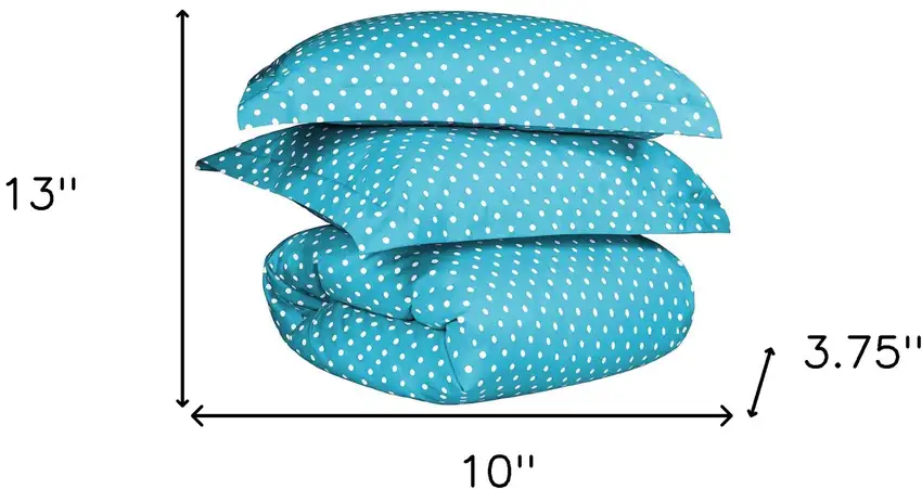 Aqua King Cotton Blend 600 Thread Count Washable Duvet Cover Set Photo 9