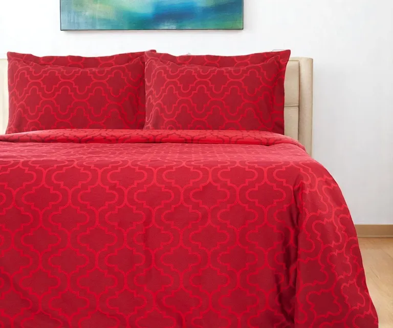 King Cotton Blend Thread Count Washable Duvet Cover Set Photo 5