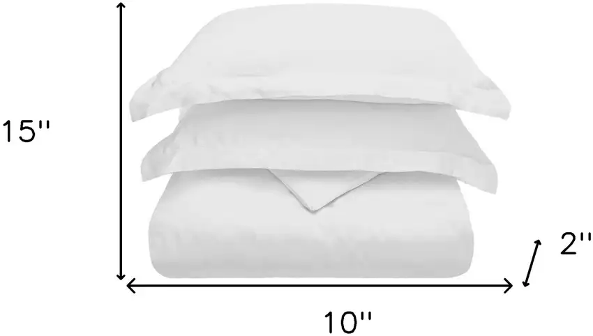 White King Cotton Blend 300 Thread Count Washable Duvet Cover Set Photo 6