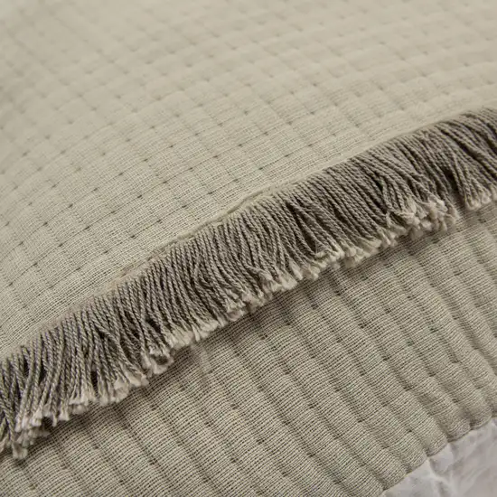 Natural Checkered King Quilt Photo 4