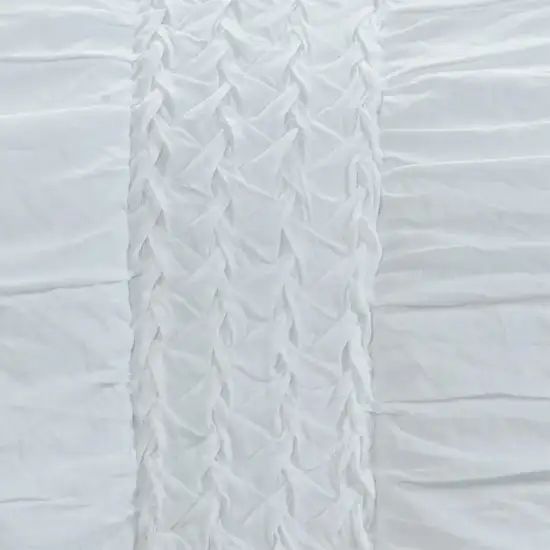 White Geometric King Quilt Photo 3