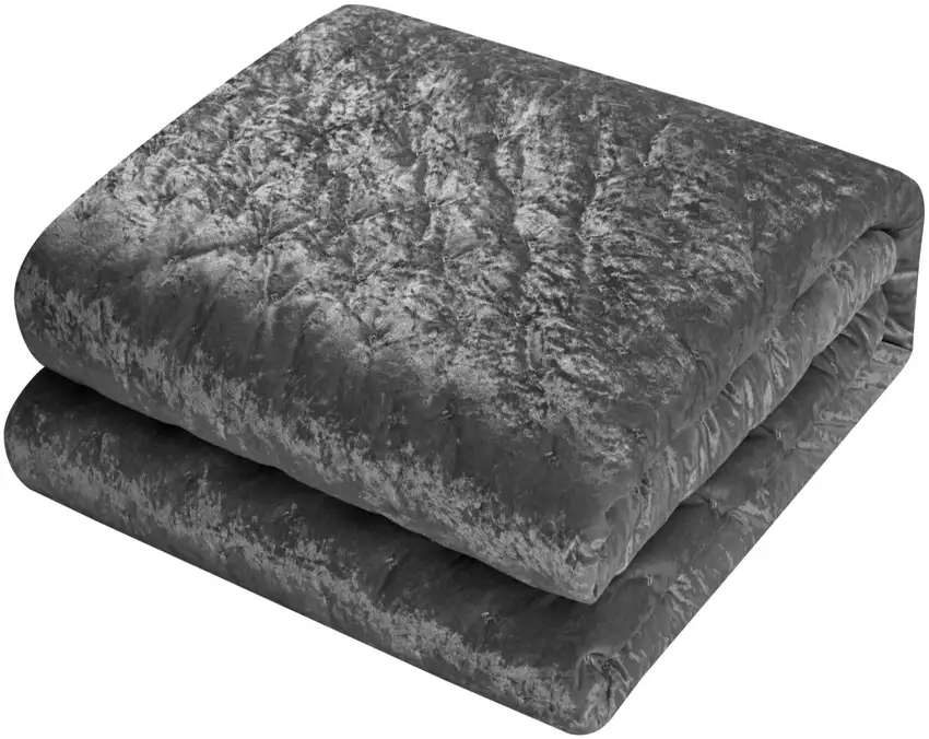 Gray King Polyester 220 Thread Count Washable Down Comforter Set Photo 5
