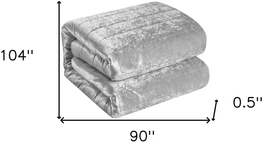 Silver King Polyester 180 Thread Count Washable Down Comforter Set Photo 9
