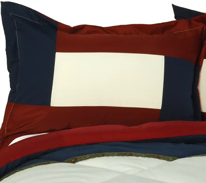 King and Queen -  Quilted Patchwork Down Alternative Comforter Set (Twin Size) Photo 2