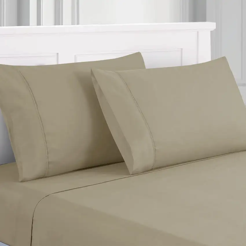 Lanester 4 Piece Full Size Deep Pocket Sheet Set The Urban Port, Taupe Gray Photo 4