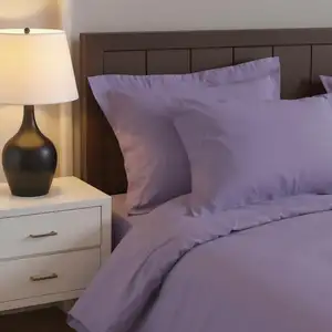 Photo of Lavender King Cotton Washable Duvet Cover Set With Two Shams