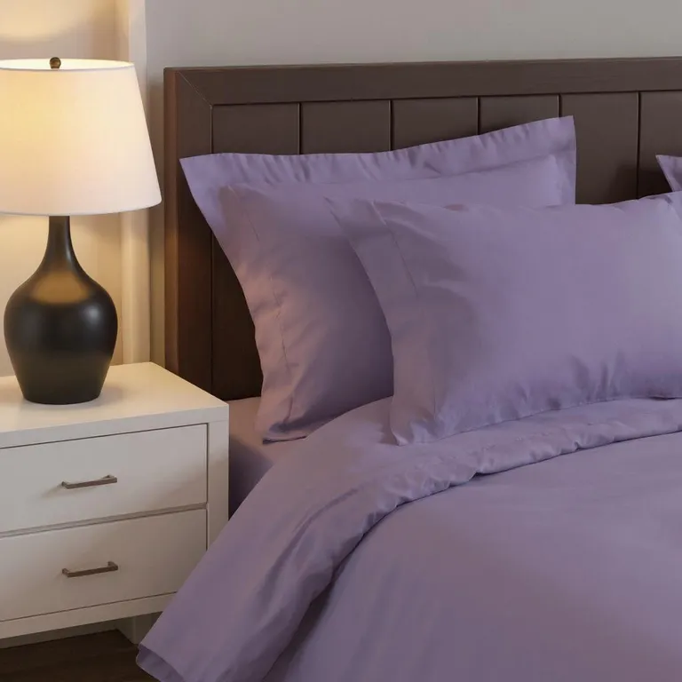 Lavender King Cotton Washable Duvet Cover Set With Two Shams Photo 1