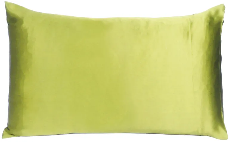 Lemongrass Dreamy Set Of 2 Silky Satin Queen Pillowcases Photo 2