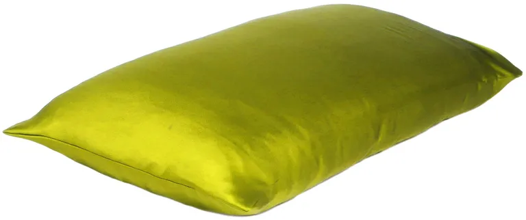 Lemongrass Dreamy Set Of 2 Silky Satin Queen Pillowcases Photo 3