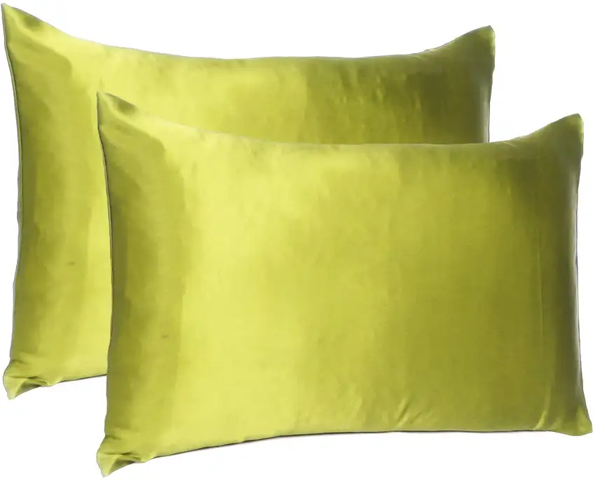 Lemongrass Dreamy Set Of 2 Silky Satin Standard Pillowcases Photo 4