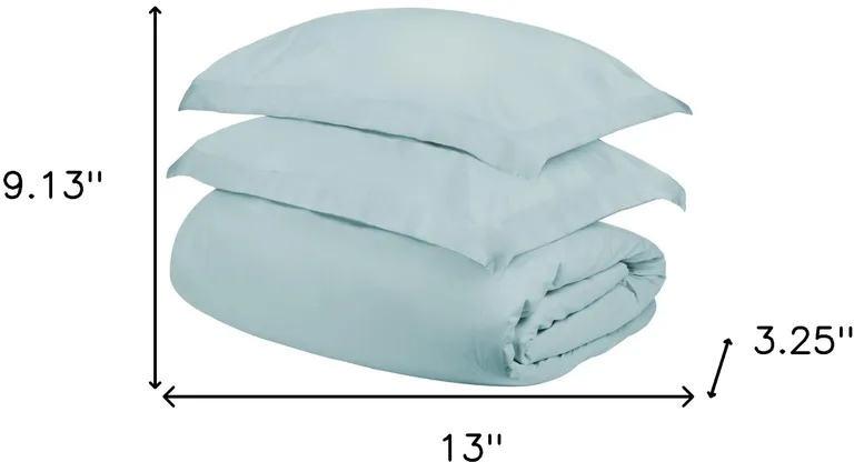 Cotton Blend 400 Thread Count Washable Duvet Cover Set Photo 5