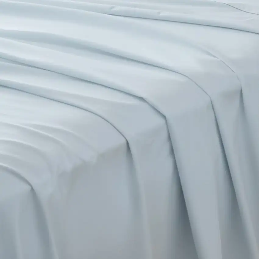 Light Blue Cotton King Pillowcases Photo 6