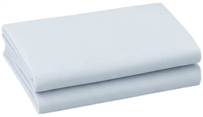 Light Blue Cotton King Pillowcases Photo 2
