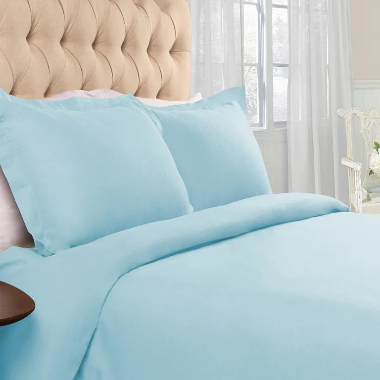 King Cotton Blend Thread Count Washable Duvet Cover Set Photo 4