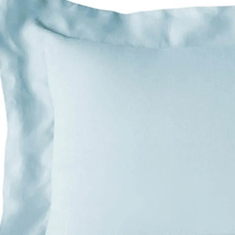 Light Blue King Rayon Washable Duvet Cover Set Photo 5