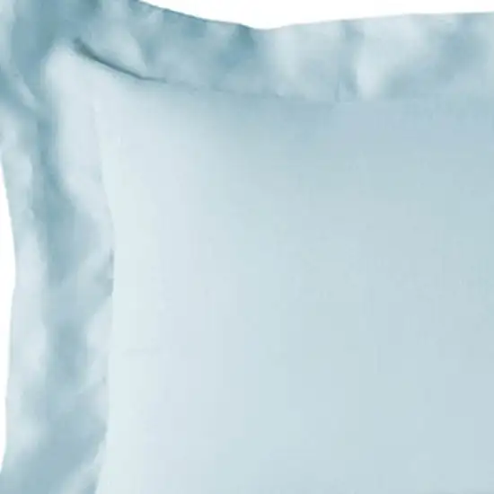 Light Blue King Rayon Washable Duvet Cover Set Photo 5