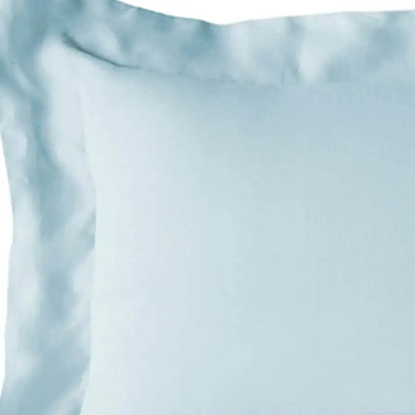Light Blue King Rayon Washable Duvet Cover Set Photo 5