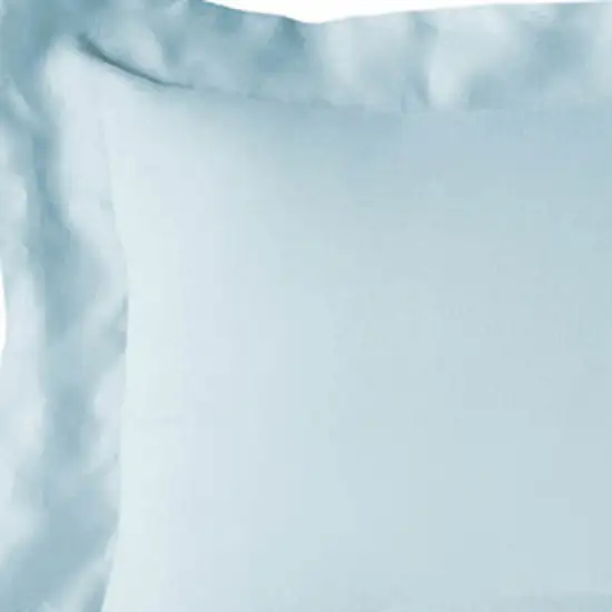 Light Blue King Rayon Washable Duvet Cover Set Photo 8