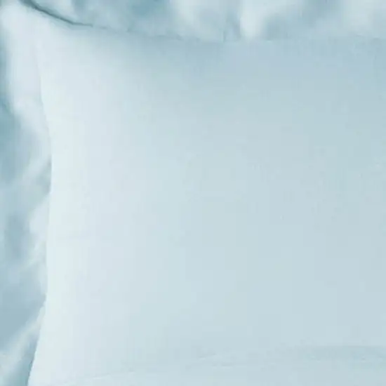 Light Blue King Rayon Washable Duvet Cover Set Photo 3