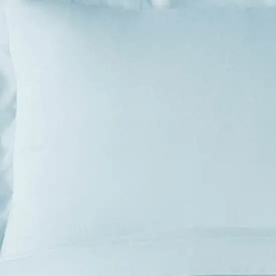 Light Blue King Rayon Washable Duvet Cover Set Photo 4