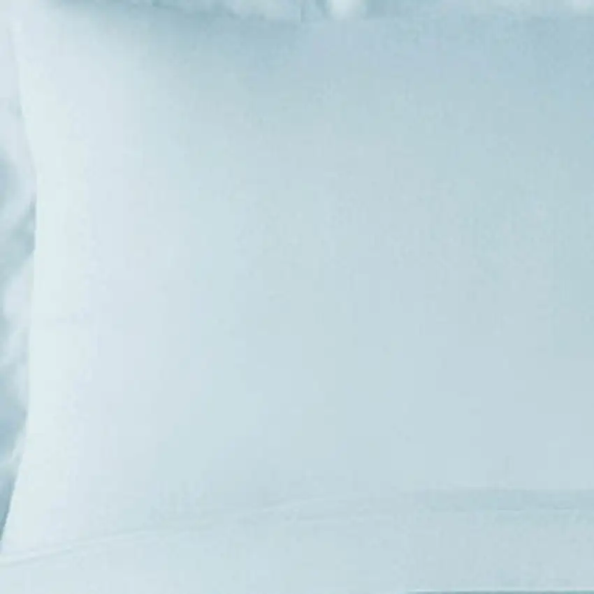 Light Blue King Rayon Washable Duvet Cover Set Photo 4