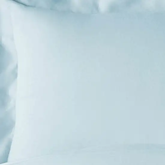 Light Blue King Rayon Washable Duvet Cover Set Photo 7