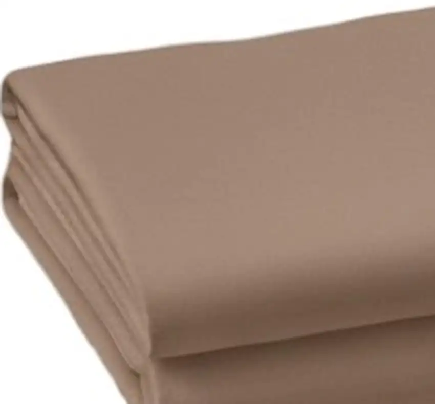 Set of Two Light Brown Cotton Queen Pillowcases Photo 3