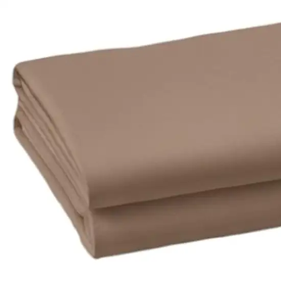Set of Two Light Brown Cotton Queen Pillowcases Photo 4