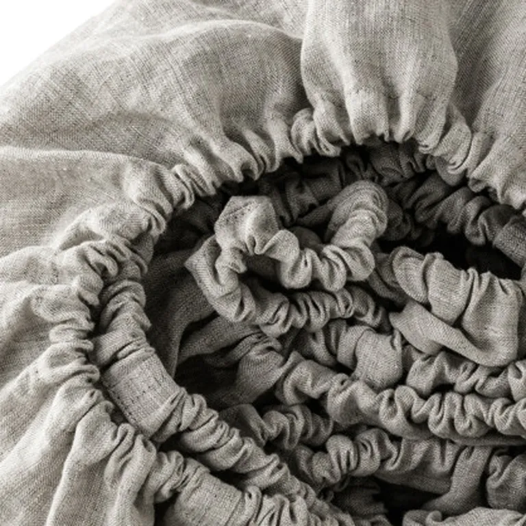 Linen California King Fitted sheet Photo 4