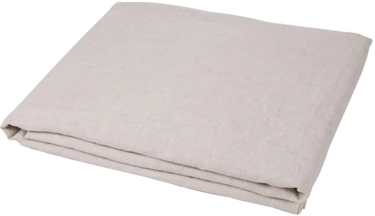Light Gray Linen Twin Flat Sheet Photo 1