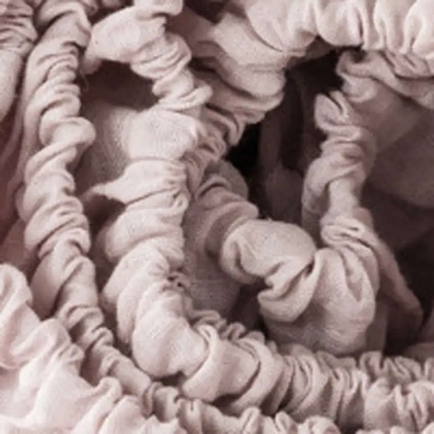 Light Pink Linen Full Double Fitted sheet Photo 2