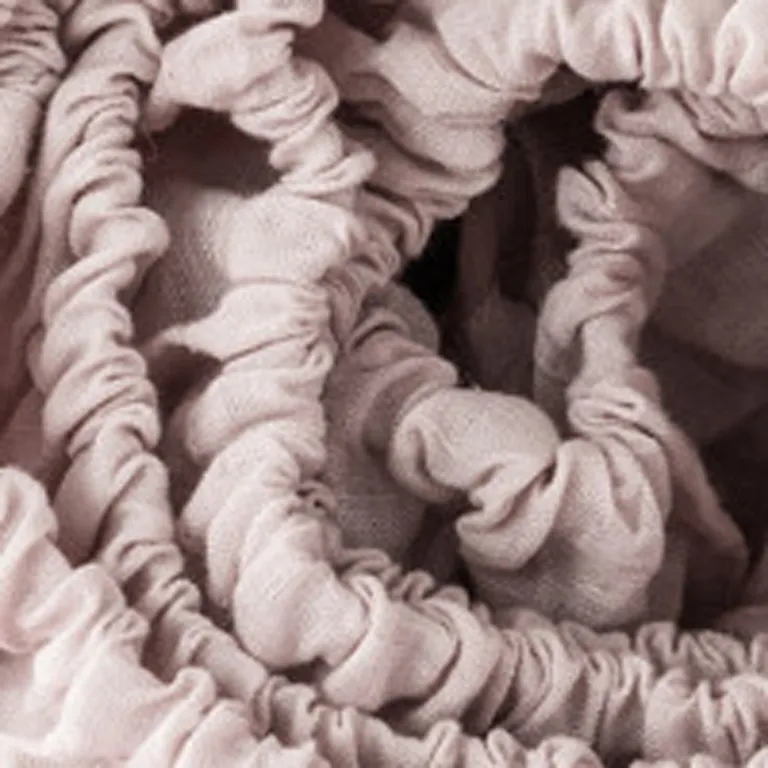 Light Pink Linen Full Double Fitted sheet Photo 2