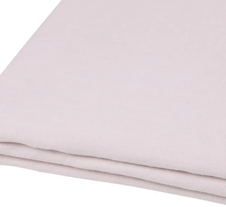 Light Pink Linen Full Double Flat Sheet Photo 3