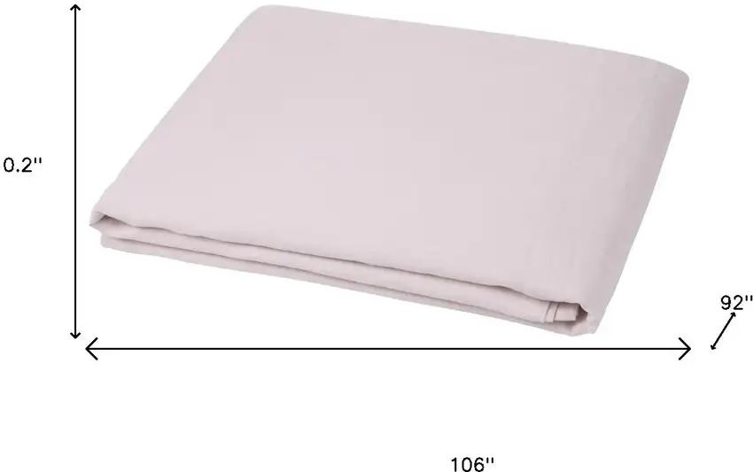 Light Pink Linen Full Double Flat Sheet Photo 7